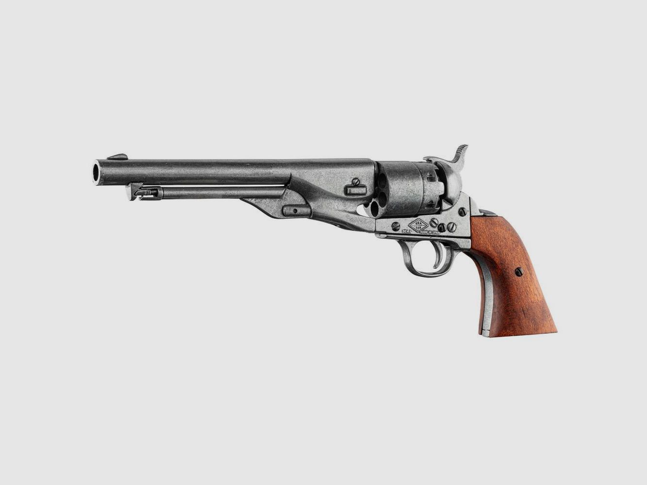 Decoratieve Replica Revolver Denix 1860 Amerikaanse Burgeroorlog - Metaalafwerking - Authentiek Detail - Decoratie en Verzameling, afbeelding 2 van 5