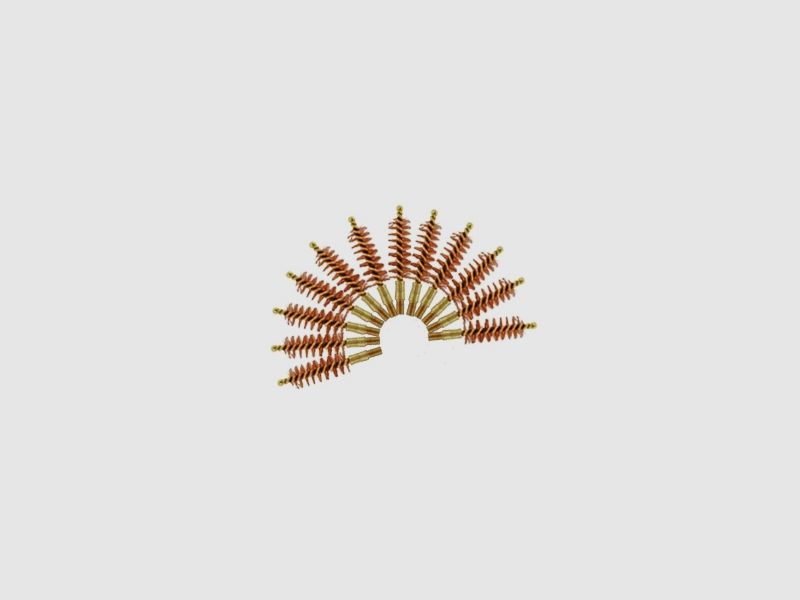 12 spazzole di pulizia in bronzo .44 pistola
