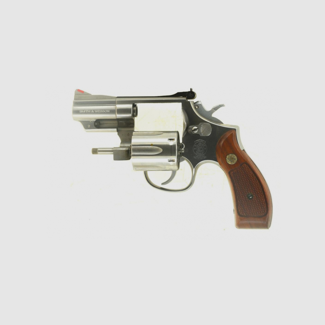 Revolver Stupsnase Fangschusswaffe Smith & Wesson Mod. 66-2 Kal. .357 Magnum Bj. 1983, stainless, 1a