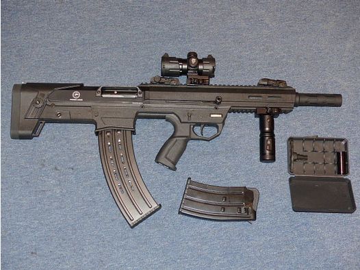 Power Arms SL-Flinte cal. 12/76 Mag. mit Zubehör - NEUWAHRE