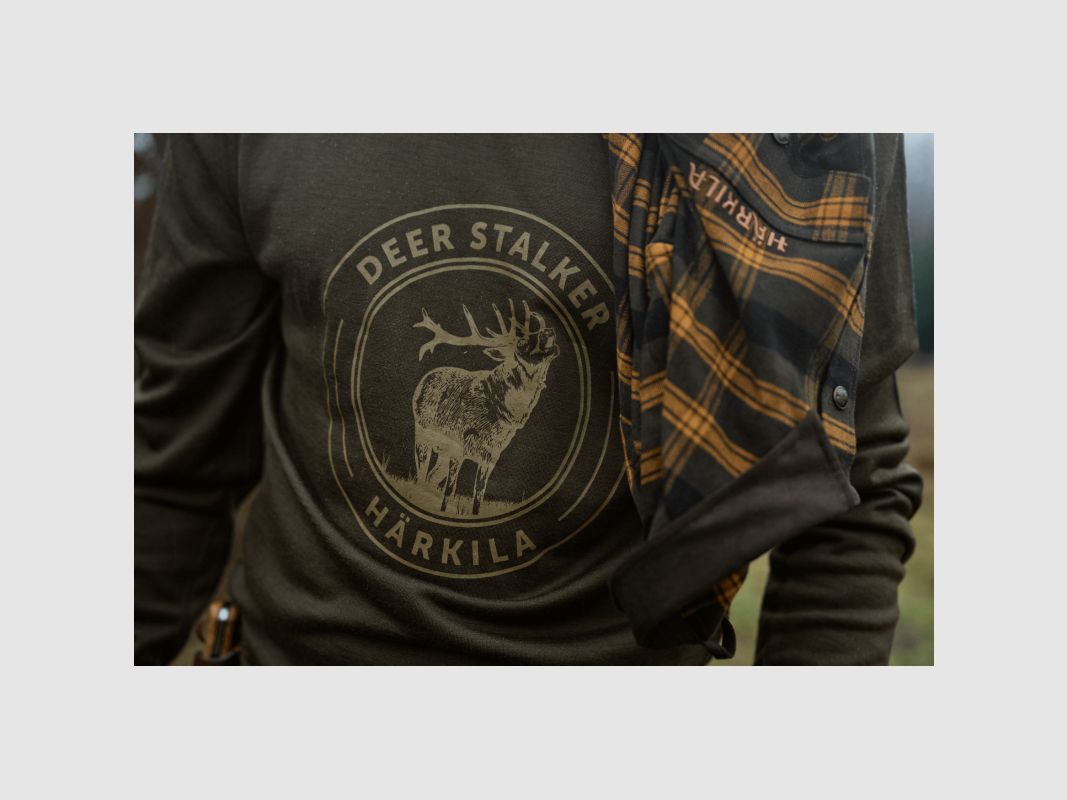 HARKILA T-SHIRT GAME GREEN STAG, afbeelding 2 van 3