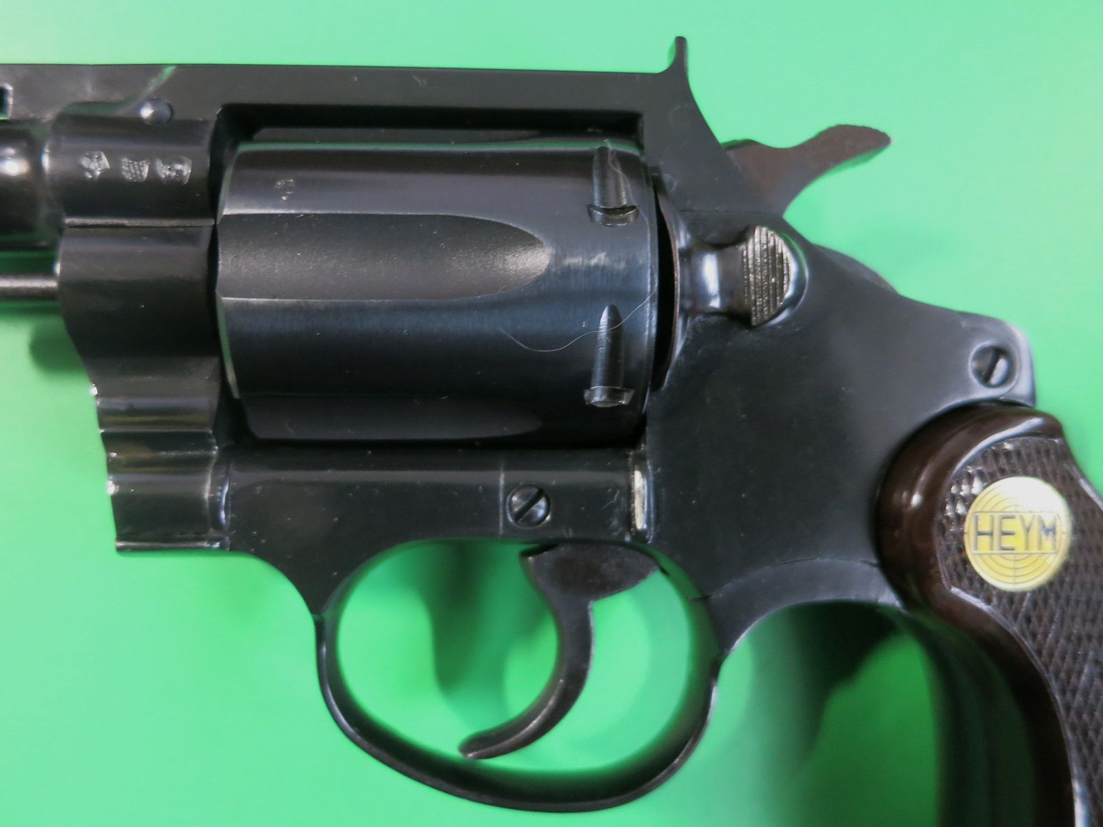 Revolver Heym Model Detective, caliber 22 Magnum, .22 WinMag, falling game revolver, like new #73