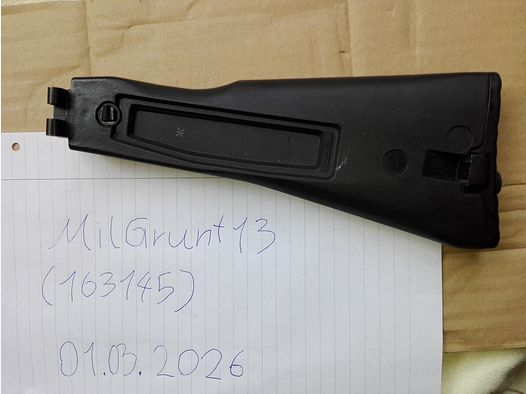 Original IZHMASH Polymer AK74M 5,5mm Pin/Stift Klappschaft, 100 Series AK folding stock (ältere Version ohne Schlitz für Buttpadriemen)