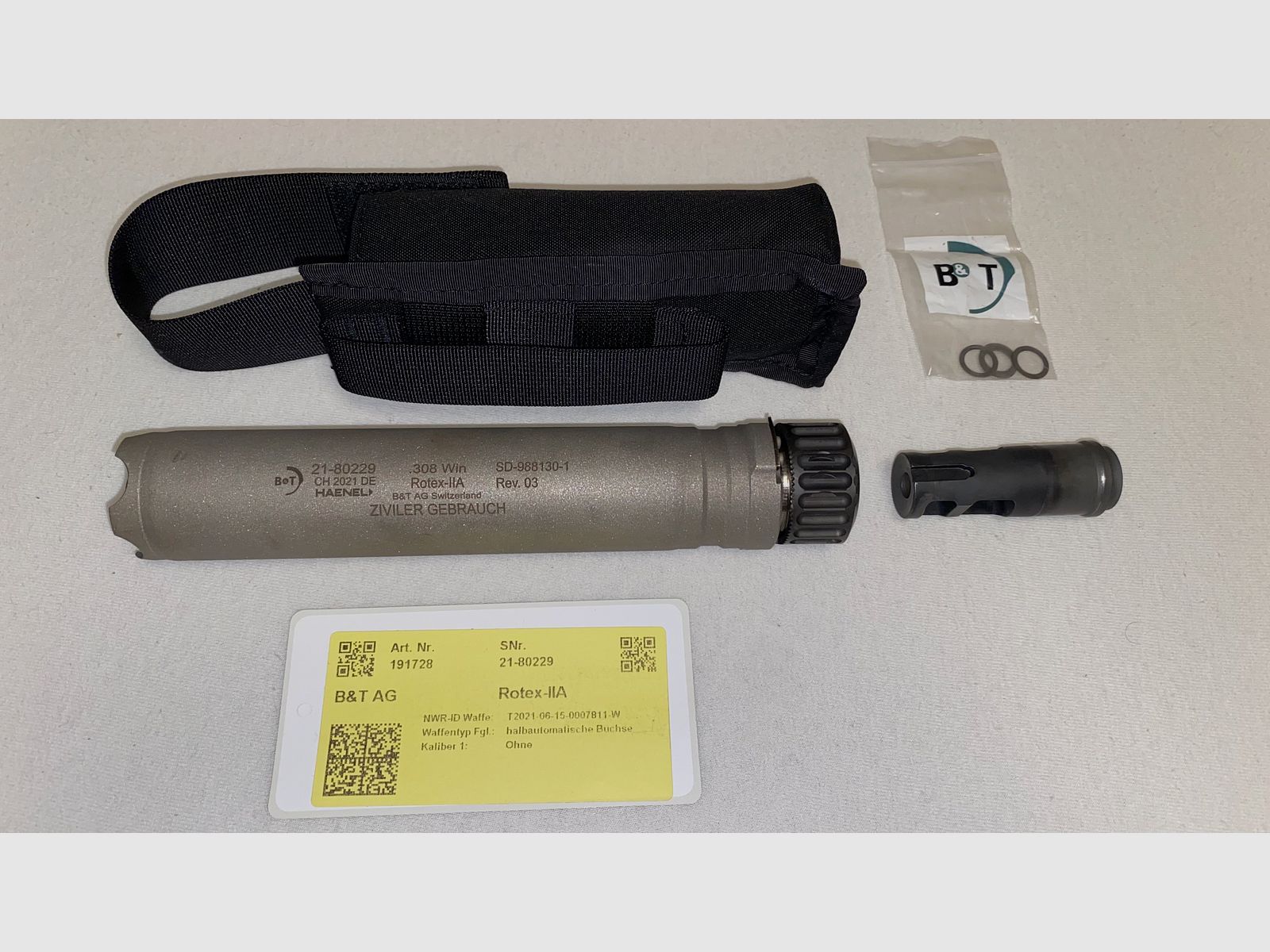 B&T Rotex-IIA silenziatore incluso B&T compensatore