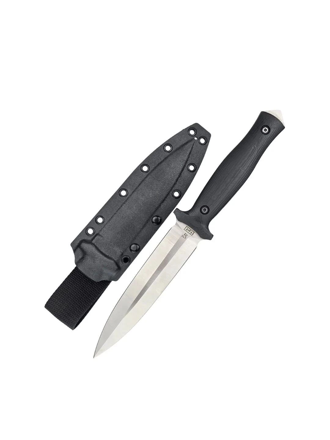 Nóż Za-Pas RH² Dagger Black sztylet G10 Satin, stal 1.4116, RH2-SAT-G10-BL 58 HRC