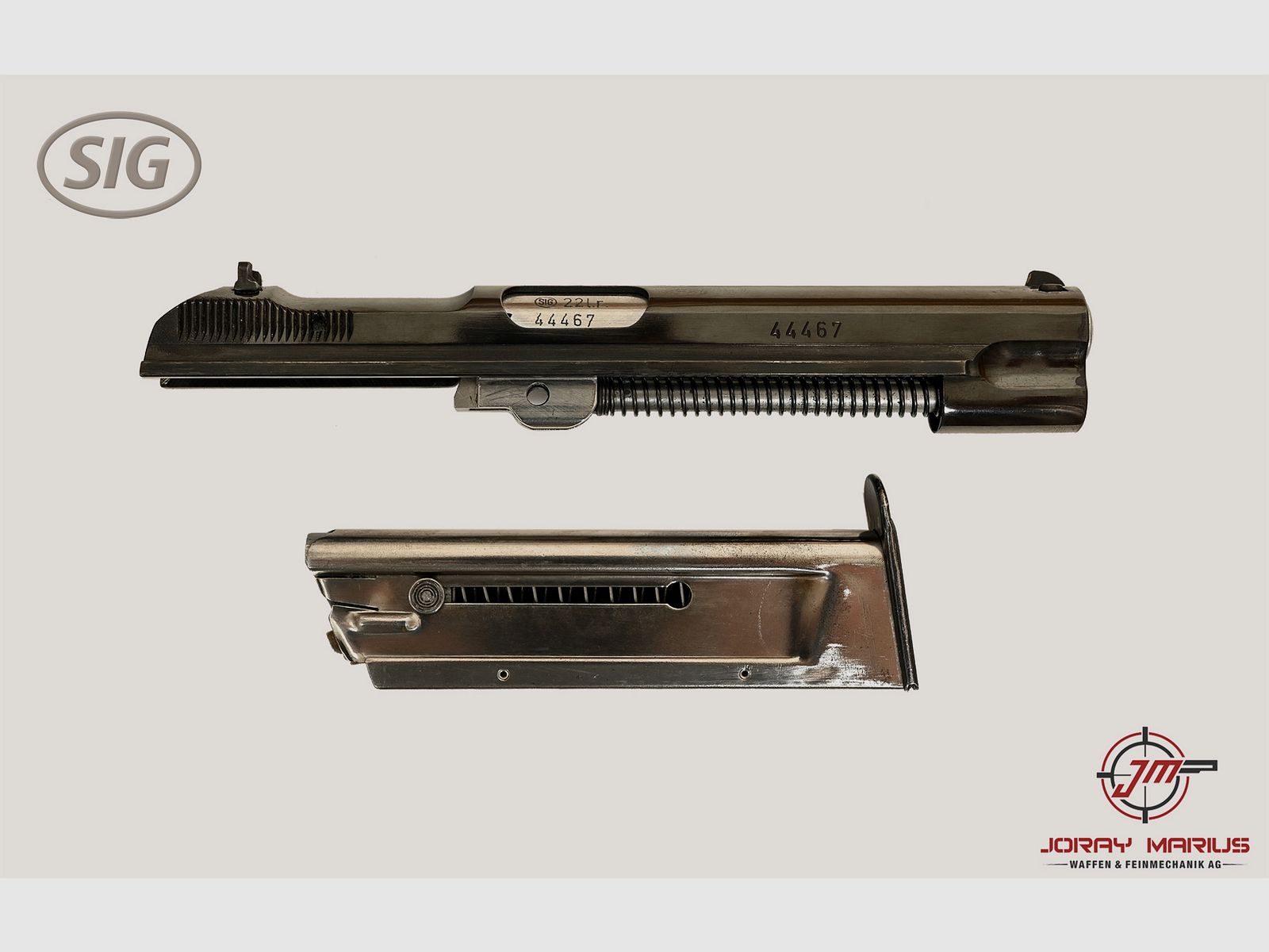 SIG P210 KK-System .22lr – frühe Serie, poliert