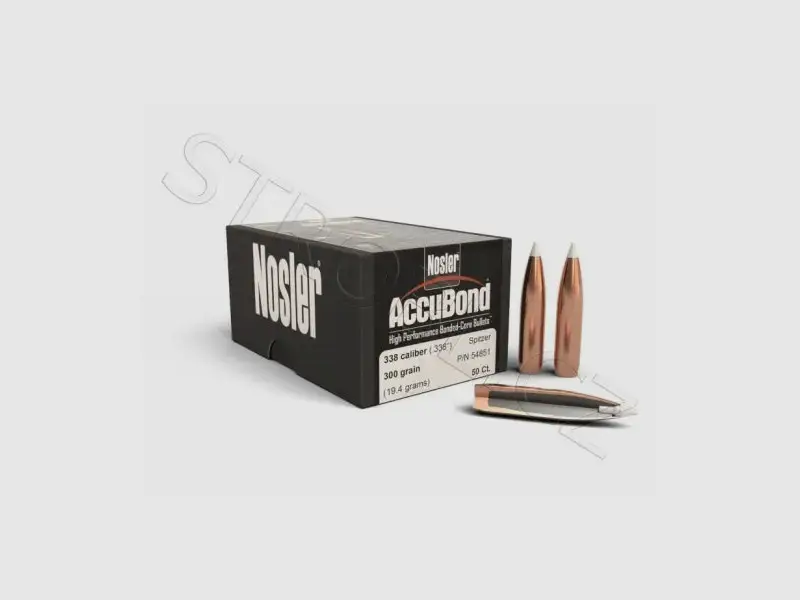 Geschosse Nosler AccuBond .338 cal, dia .338, 300grs, Bild 1 von 2