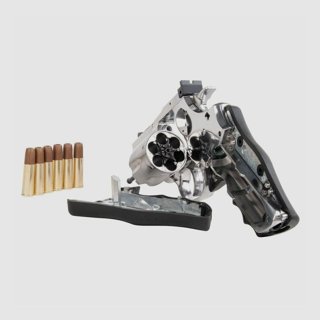 Dan Wesson 715 2,5" Argent 4,5mm BB Pression d'Air CO2