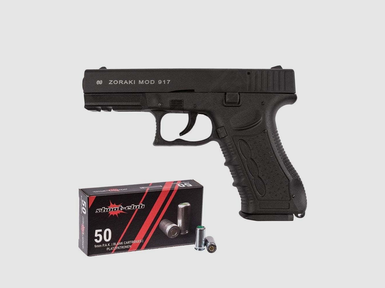 Pistola Zoraki 917 P.A.K. + cartuchos de fogueo