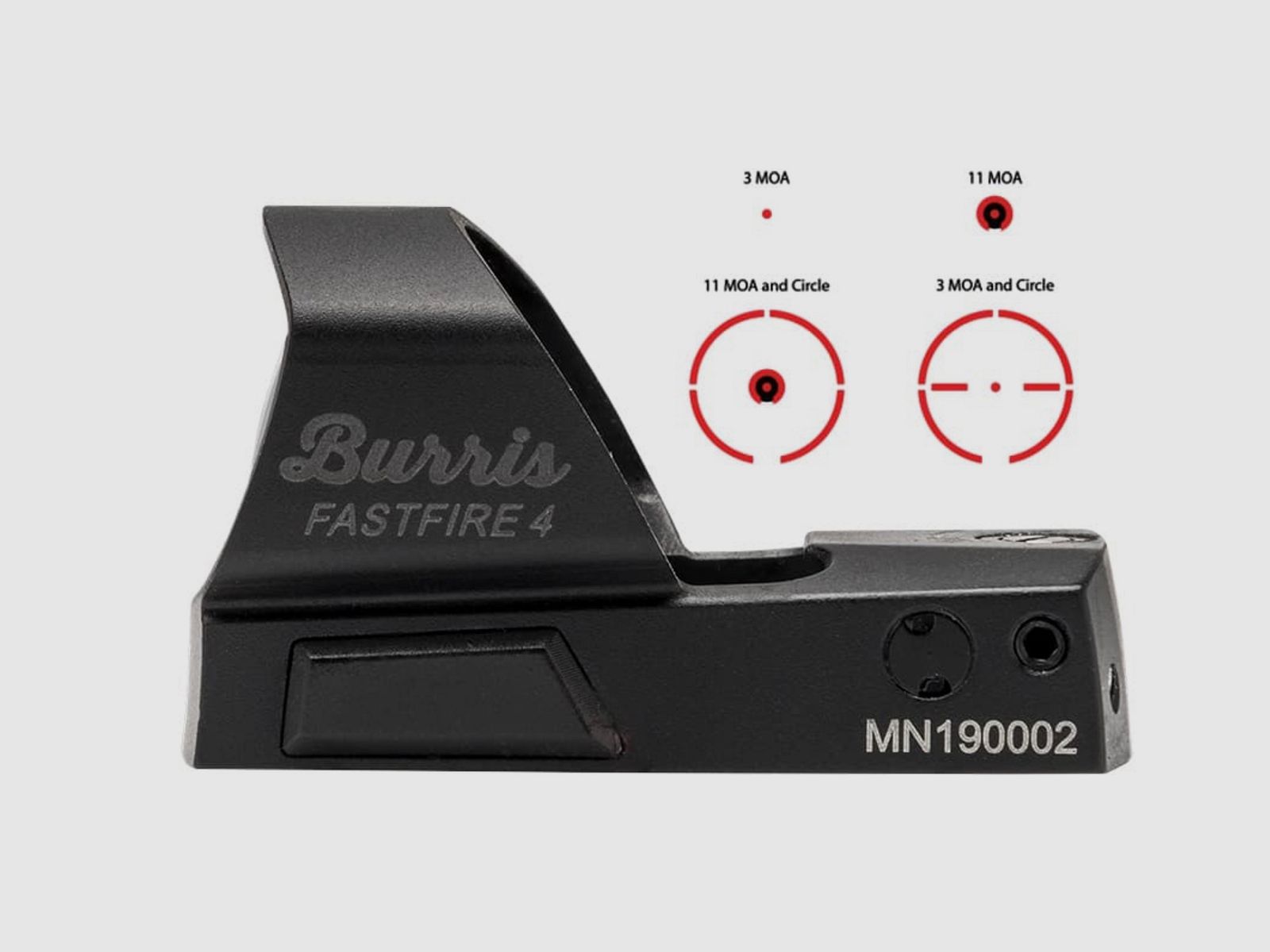 Burris 192500239 FastFire IV Reflexvisiser 4 Absehen Wasserdicht