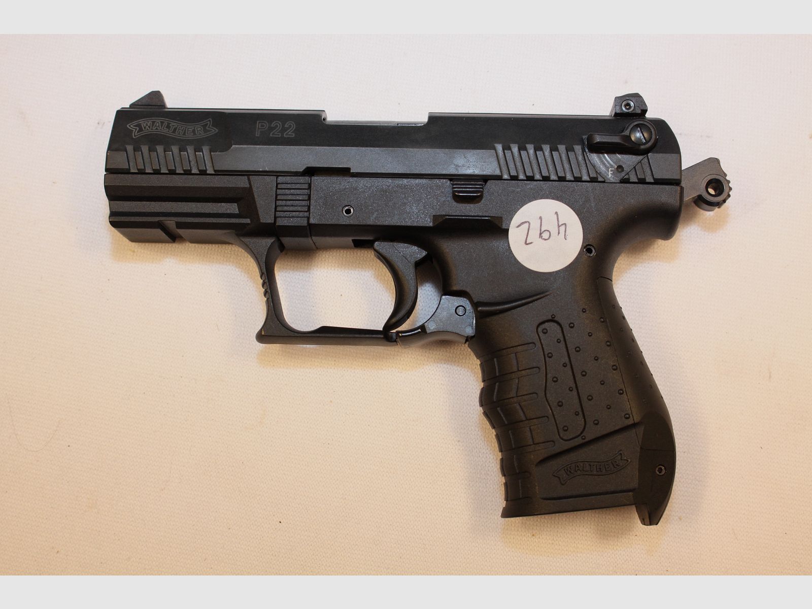 Walther P22 im Kaliber .22lr - ohne Magazin.