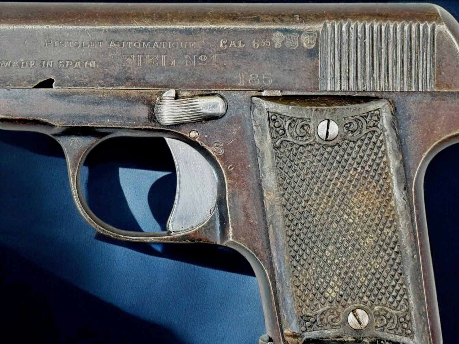 Sammlerpistole Fabrica de Material de Guerra Mod. Fiel NO 1 Kal. 6,35 Br