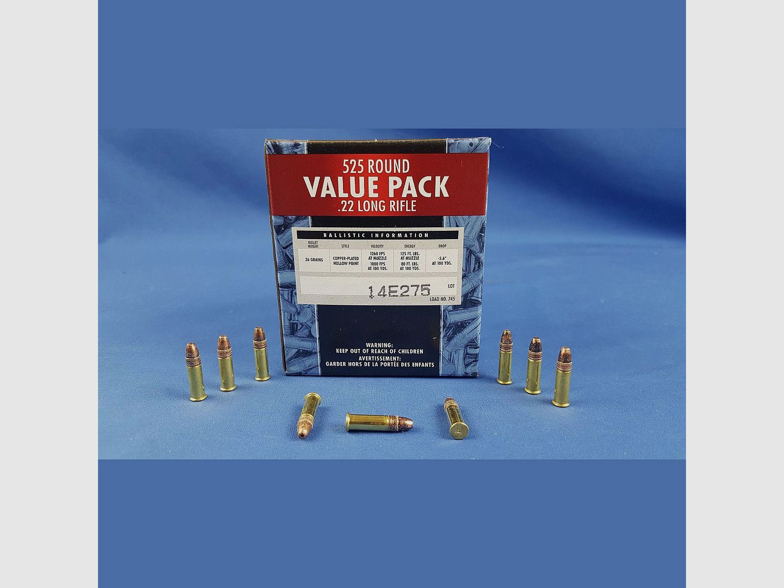 Federal 22lr 36grs HV HP 525 Stk Schüttpackung
