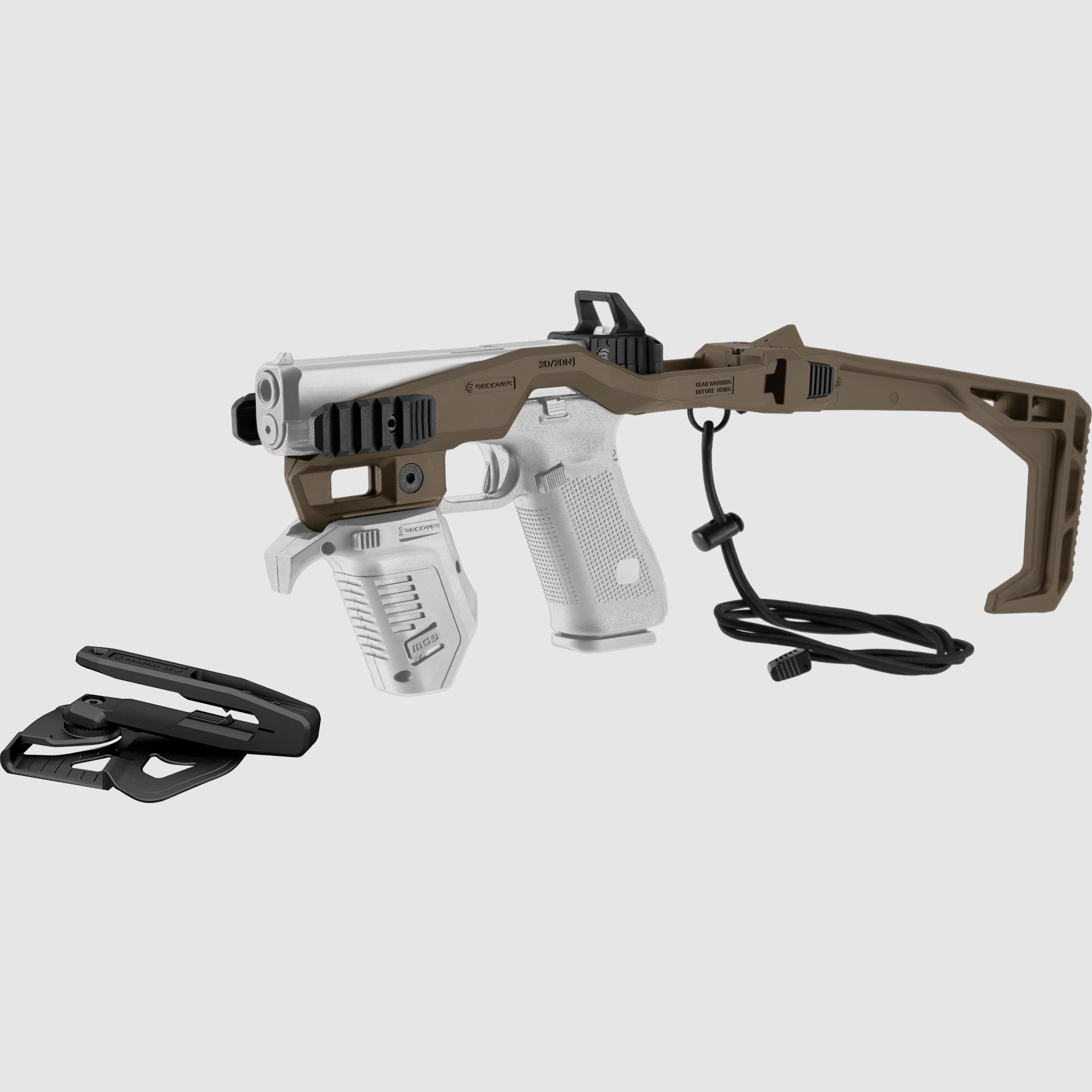 Recover 20/20N Stabilizer Basiskit Level 2 für GLOCK, inkl. Holster