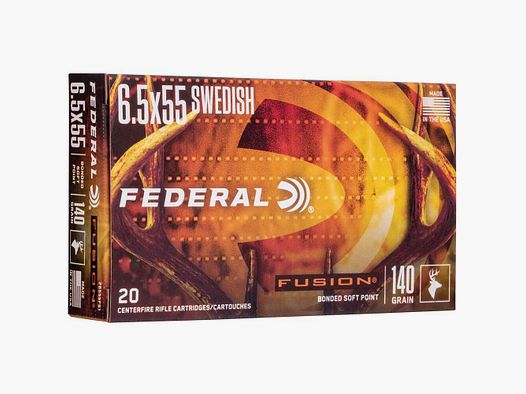 6.5x55 Fusion 9.1g/140grs. Federal Ammunition