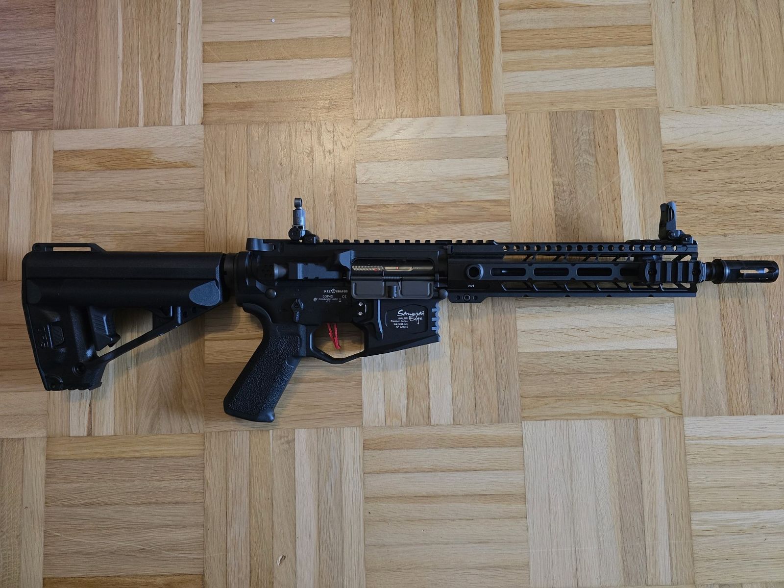 VFC Avalon Samurai Edge CQB Full Metal Gate Aster System S-AEG 6mm BB nero