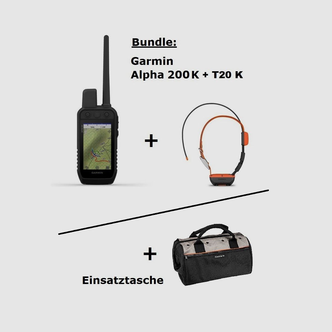 Garmin Alpha 200 K + Alpha T20 K + Tasche ... SET!