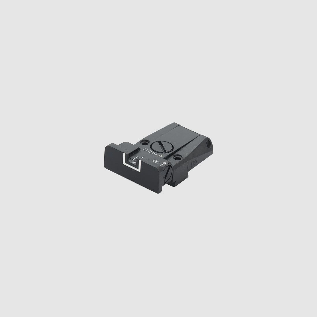 LPA TR28SS18 Mira Micrométrica para Walther Q5 Match SF, Black Diamond y Q4 SF O.R. – Contorno Blanco