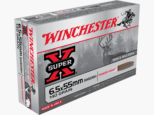 Winchester 6,5 x 55 POWER POINT,140gr,20 stk.