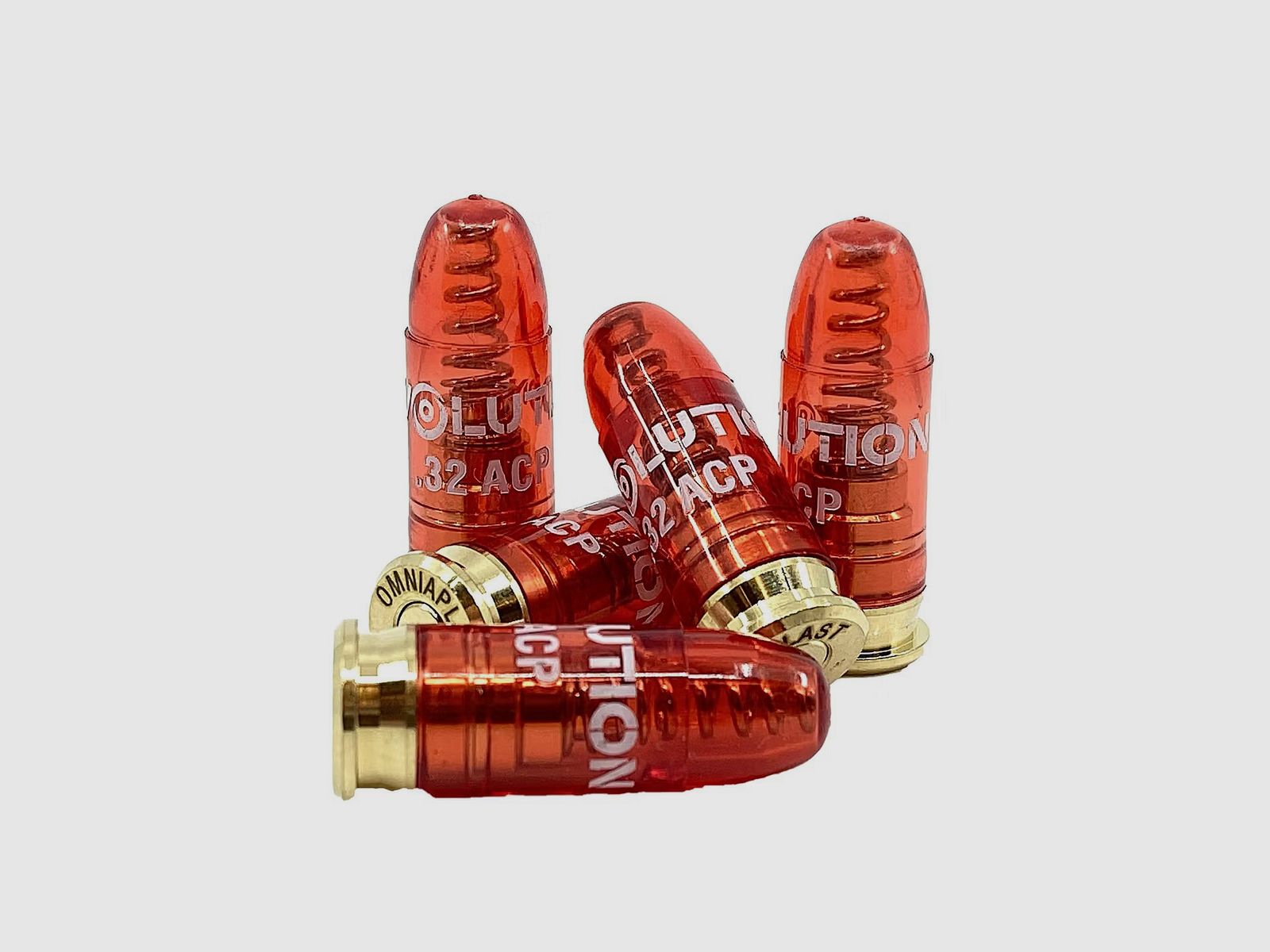 Cartuchos de fogueo cal. 7.65 (.32ACP), plástico, en blister con 6 piezas