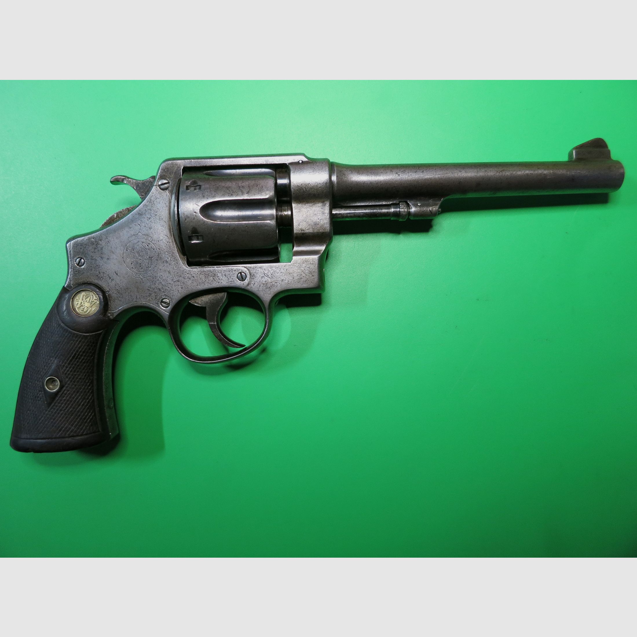 Rewolwer SMITH&WESSON model 44, M1915, .455Webley WKI US Army + UK, model 1 -Triplelock #73, zdjęcie 1 z 14