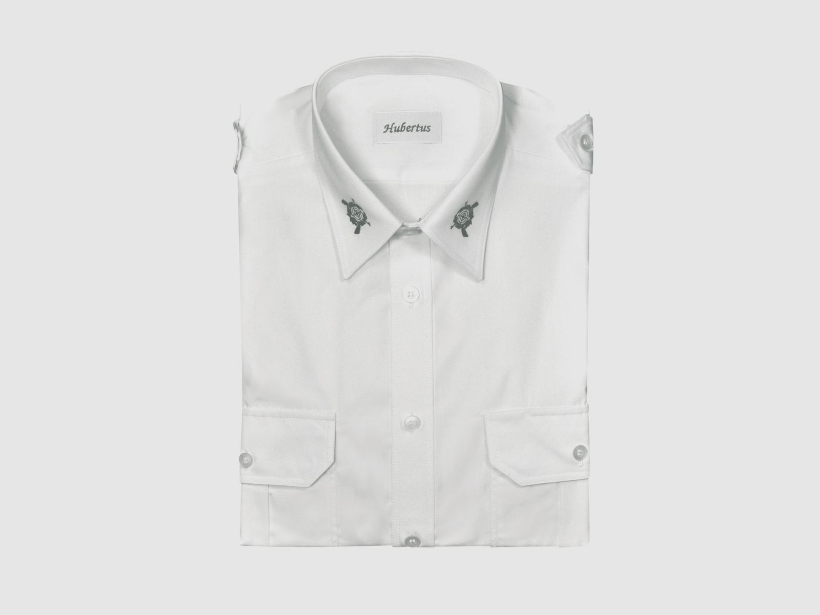 SCHÜTZENHEMD Langarm mit Stick Slim Fit