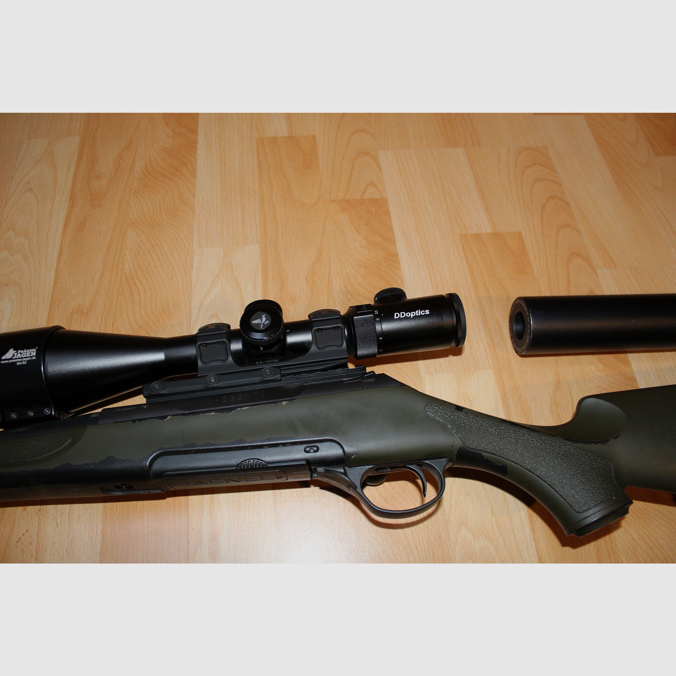 Haenel Jäger 10  8x57IS Komplettpaket. mit ZF DDOptic/Montage  Wärmebild und Schalldämpfer