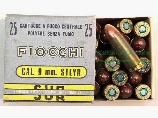 Fiocchi - Włoskie naboje pistoletowe 9 mm Steyr