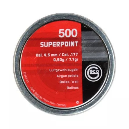 GECO SUPERPOINT balines puntiagudas 4,5 mm (0,500 g) / 500 unidades, imagen 2 de 2
