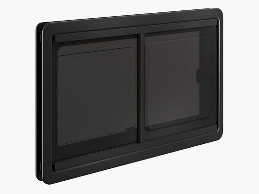 Sliding window S10, 700 x 400 mm black inner frame