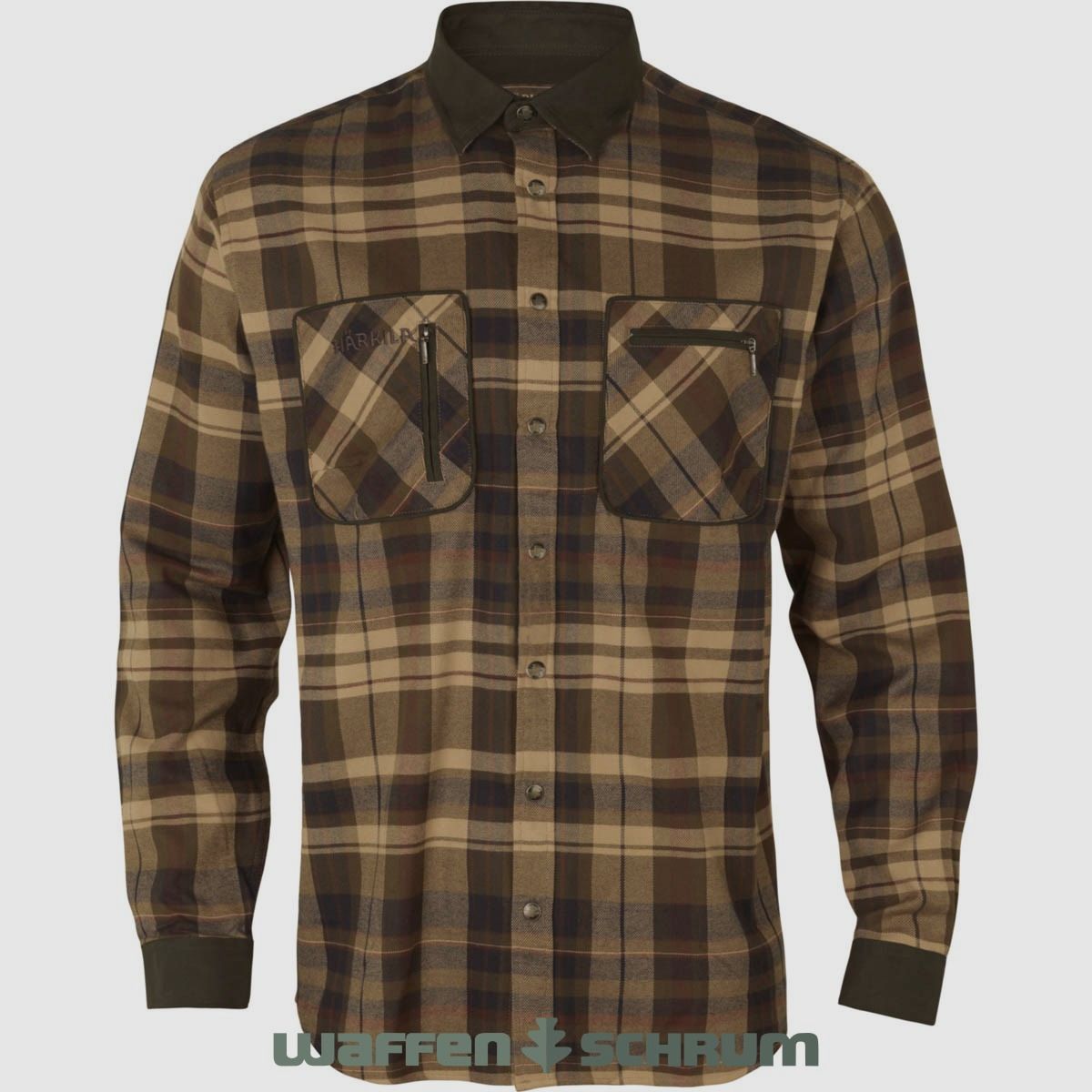 Härkila Camisa Pajala Beige con marrón