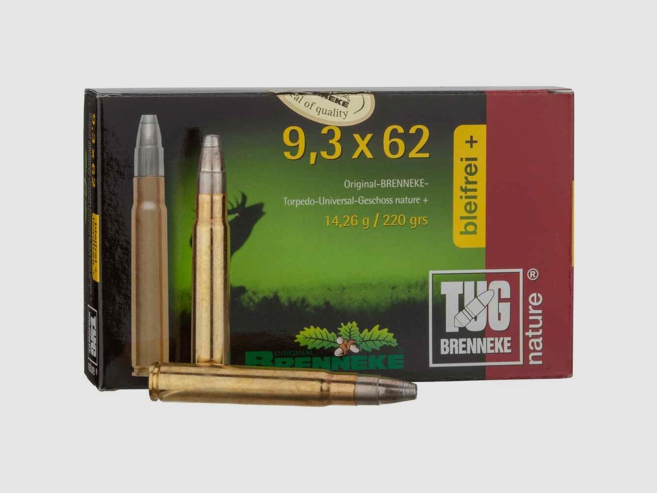 9,3x62 TUG Nature+ 14,2g/220grs. Brenneke