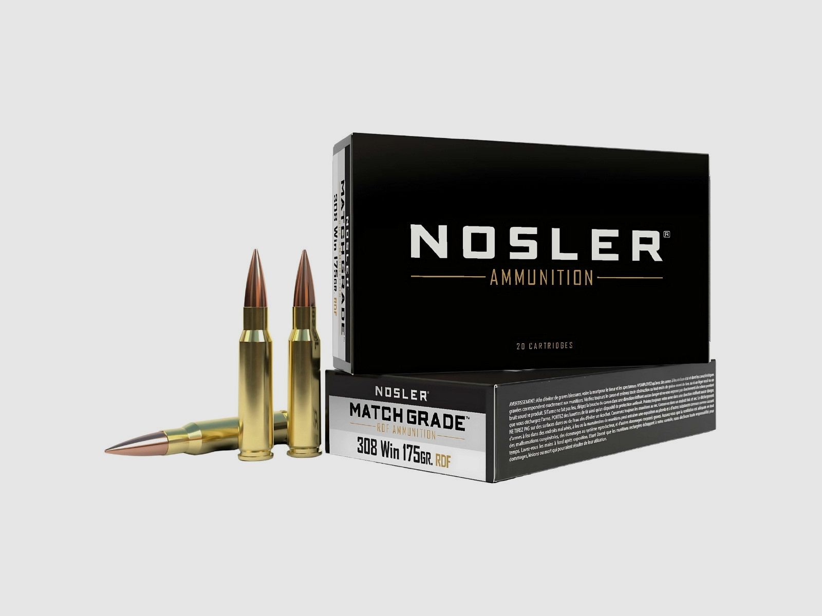 .308 Win Nosler HPBT RDF Match Grade 175gr (60132), Bild 2 von 3