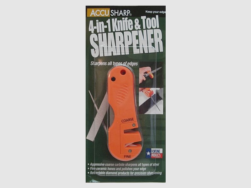 Messerschärfer Accusharp 4in1 - orange,Werkzeugschleifer