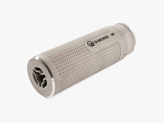 Q-WORKS Hunt Pro Schalldämpfer - Raw Titan - .38 - M17x1