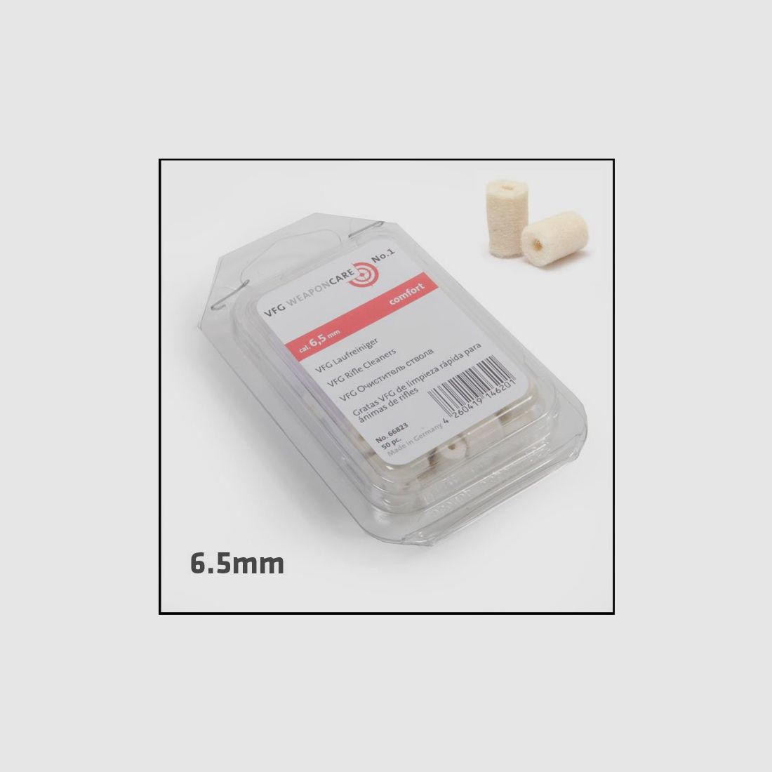 VFG Reinigungsfilze COMFORT Kal. 6,5 mm, Bild 1 von 2