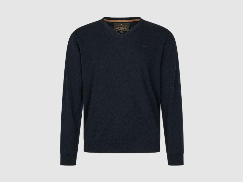 Seeland Pine Suéter de Cuello en V Zafiro Oscuro S