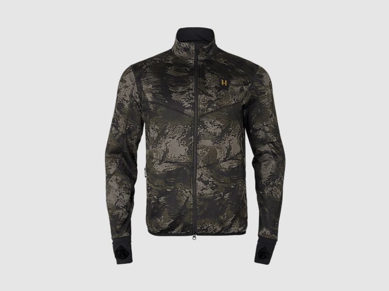 Härkila NOCTYX Camo Full Zip Fleece-Pullover Herr AXIS MSP®Black 4XL