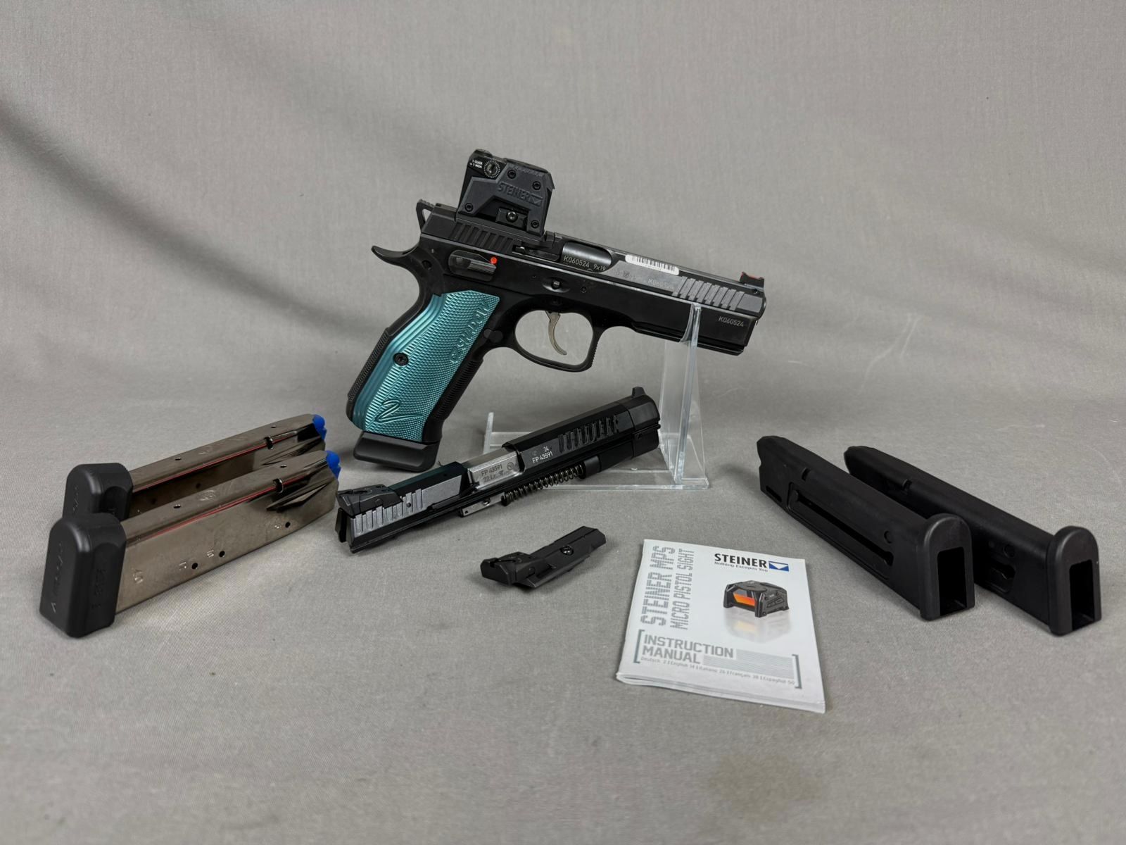 CZ Shadow 2 OR 9mm Luger mit Steiner MPS Set und CZ Kadet WS in .22lr