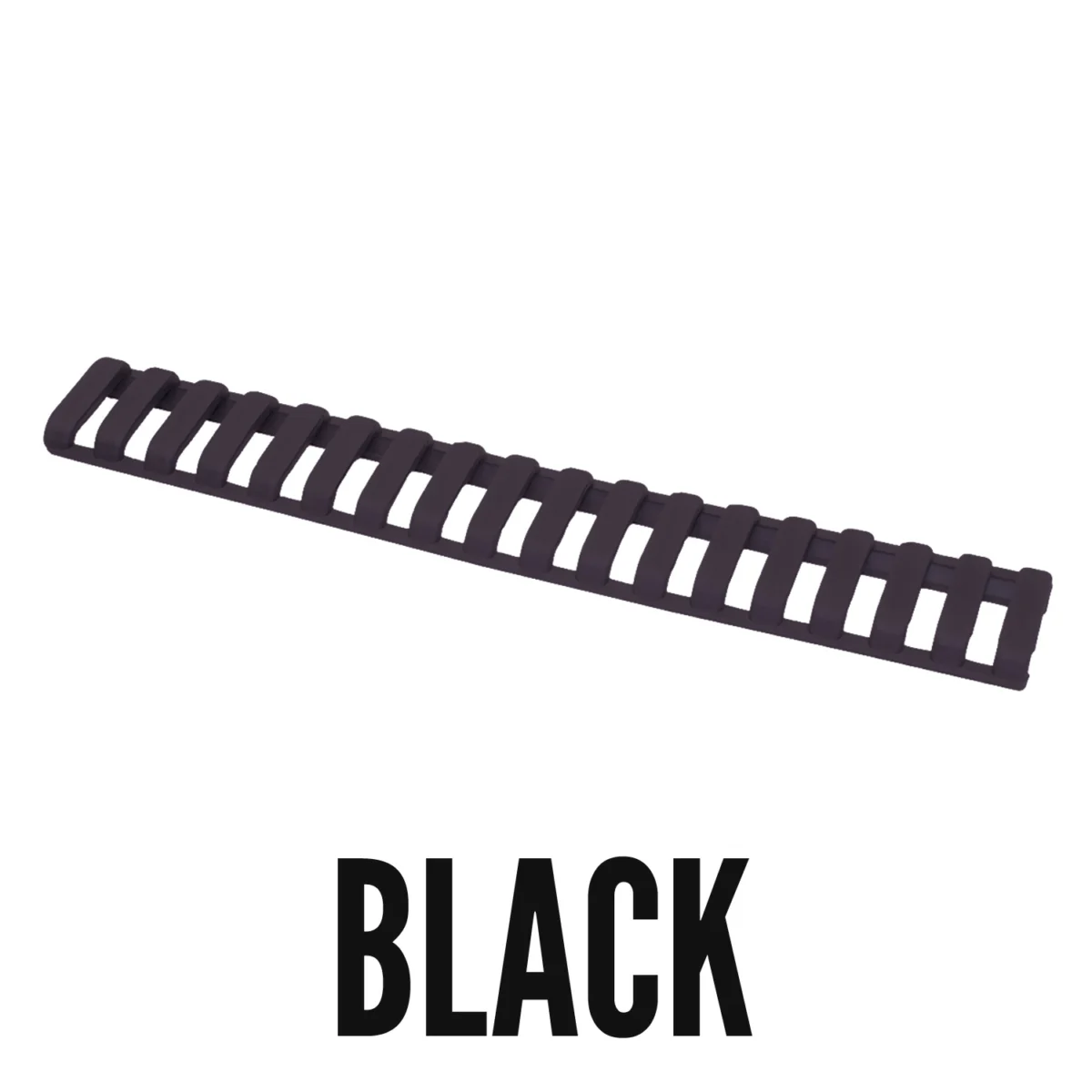 ERGO Grips Picatinny-railafdekking, zwart, 18 sleuven, afbeelding 1 van 2