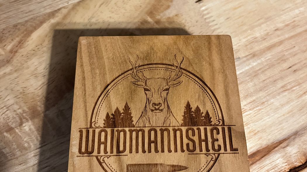 Holz Munitionsbox - das ideale Geschenk für den Jäger!