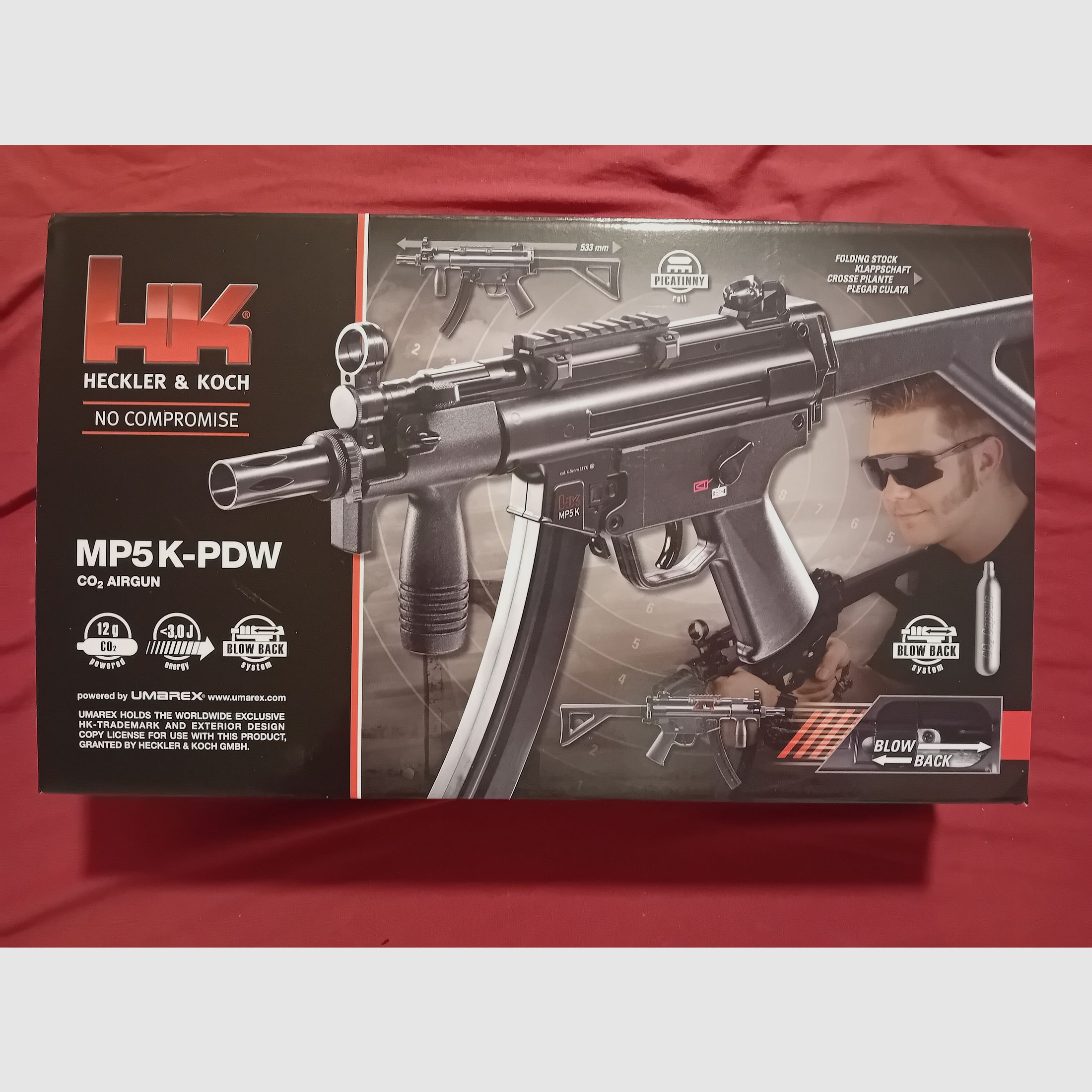 Heckler & Koch MP5 K-PDW CO2 Maschinenpistole 4,5 mm BB Blowback