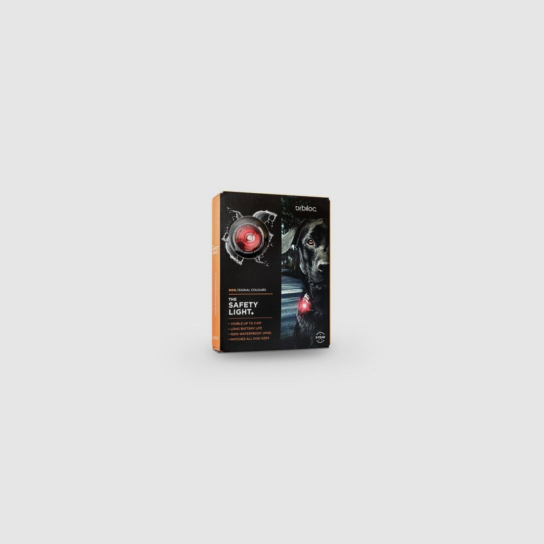 Orbiloc LED-Sicherheitslicht Dog Dual Rot