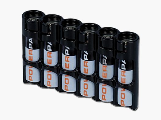 Storacell Storacell Batteriehalter Powerpax SlimLine 6 x AAA - Schwarz