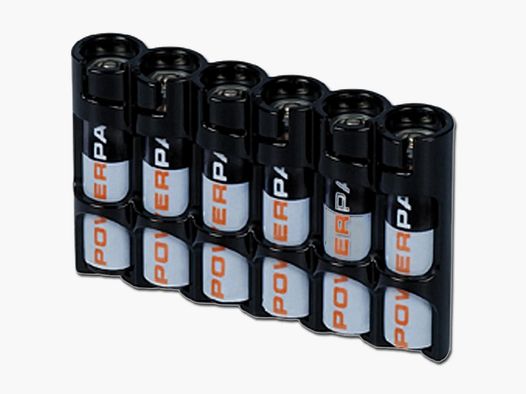 Storacell Batterijhouder Powerpax SlimLine 6 x AAA - Zwart