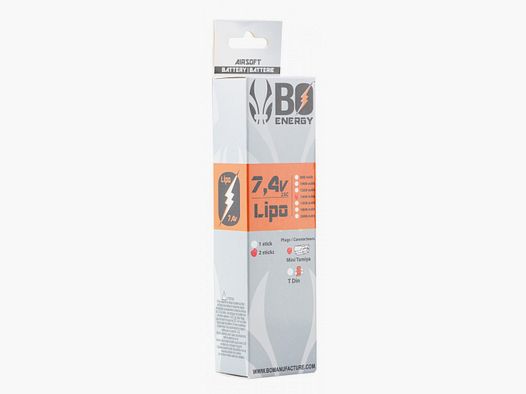 1 Stick Lipo-Batterie 2S 7,4V 1800mAh 25C T-Dean