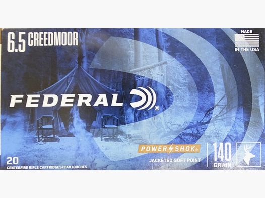 Federal 6,5 Creedmoor Power Shok 140gr - 20 Schuss