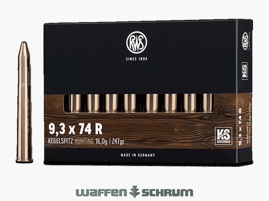 RWS Kegelspitz 16.0g - 247gr 9.3x74R