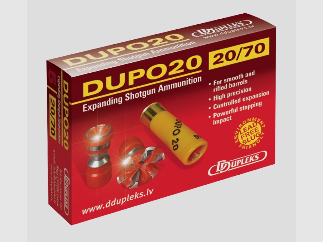 CARTUCHOS DE BALA DUPO 20