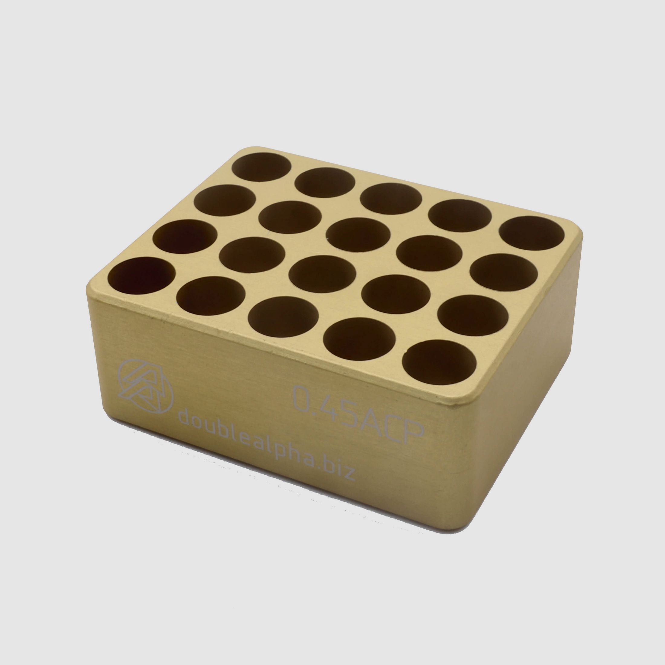 DAA case gauge for 20 cartridges, 45ACP